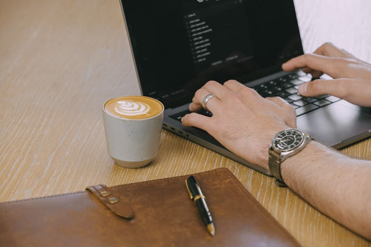 Man at work choosing the best coffee machine for the office