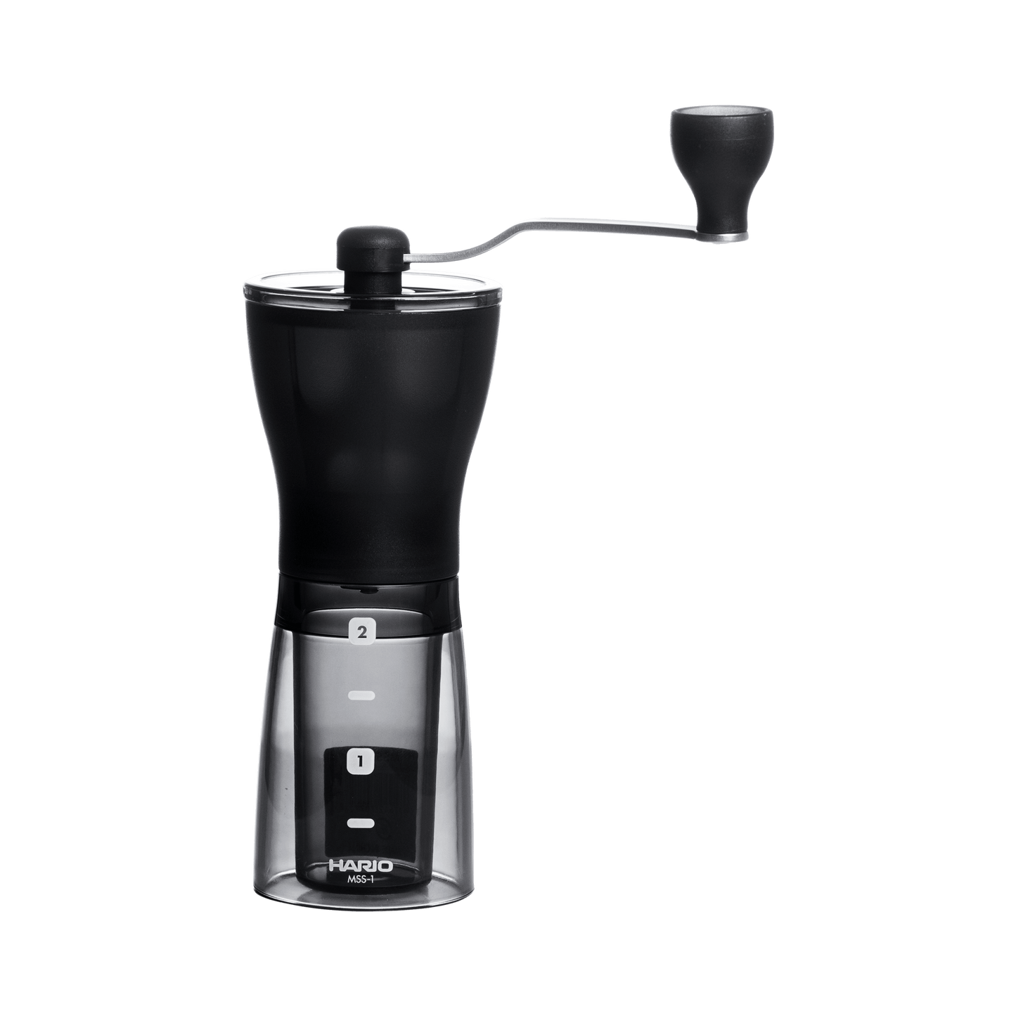 Hario Mini Coffee Mill Plus Grinder - Transparent Black